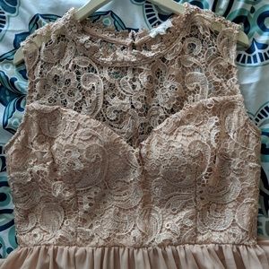 Long Cream Crochet Gown